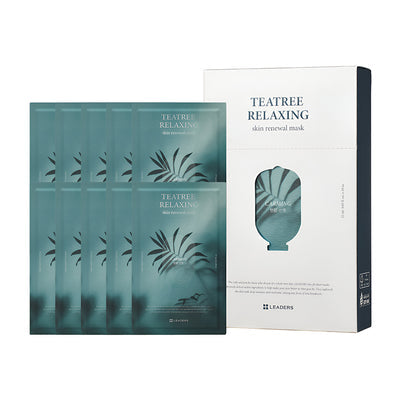 Leaders Skin Renewal Mask Teatree Relaxing (Single) | Leaders