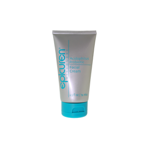 Tube of Acidophilus Probiotic Facial Cream | Epicuren Discovery with blue cap, designed for skincare and promoting healthy skin balance.