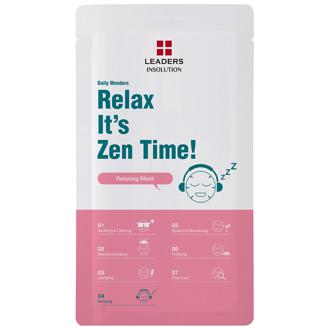 Daily Wonders Relax It's Zen Time! Relaxing Mask | Leaders