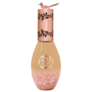 Bottle of Cool AF Lava Water Foundation | Pretty Vulgar with a decorative rose pattern and a rose gold cap topped with a small bird, showcasing a skincare-inspired beauty product.