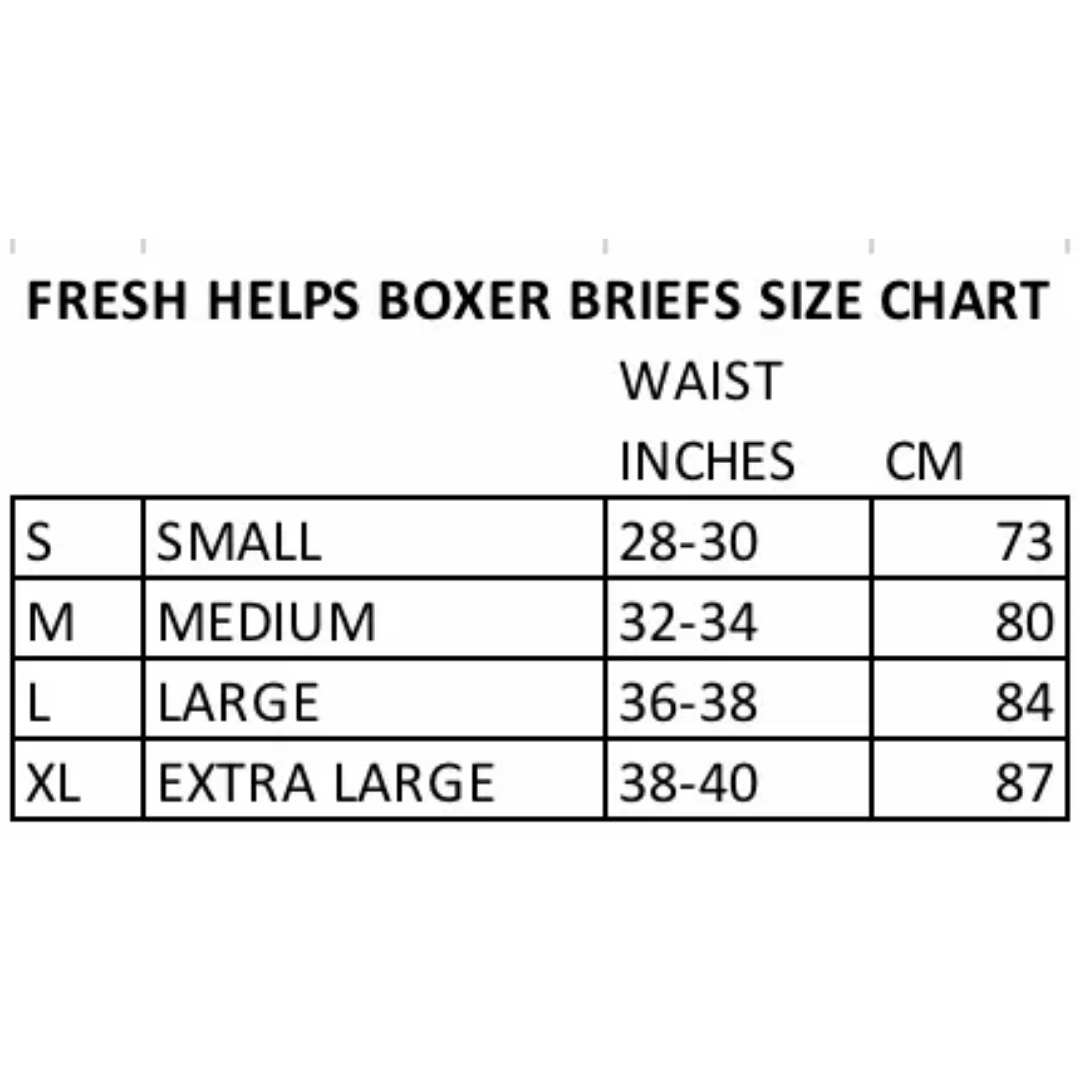 Three Pack of Luxury Boxer Briefs: Black, Grey & White | Fresh Helps