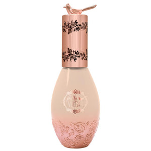 Elegant bottle of Cool AF Lava Water Foundation | Pretty Vulgar with rose gold embossed floral design and bird-shaped cap, highlighting skincare and beauty wellness.