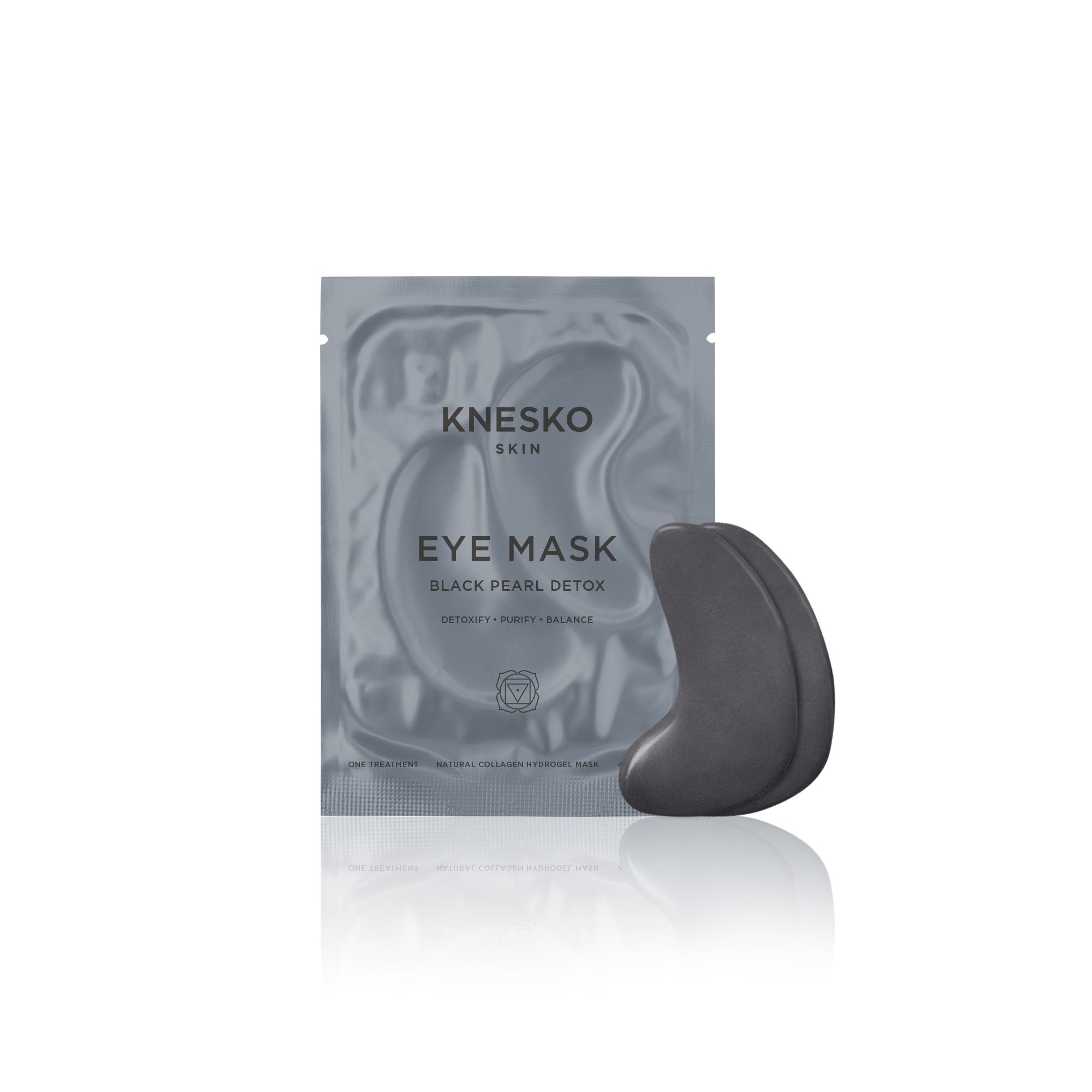 Black Pearl Detox Discovery Kit - Collagen Mask & Obsidian Gemstone Roller Set | Knesko
