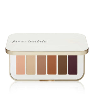 Purepressed Eye Shadow Palette | Jane Iredale featuring six neutral matte shades in a sleek compact for versatile eye makeup looks enhancing natural beauty.