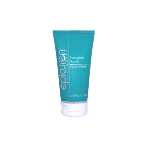 Tube of Pumpkin Apple Spice Peel | Epicuren Discovery skincare product in teal packaging for gentle exfoliation and body care.