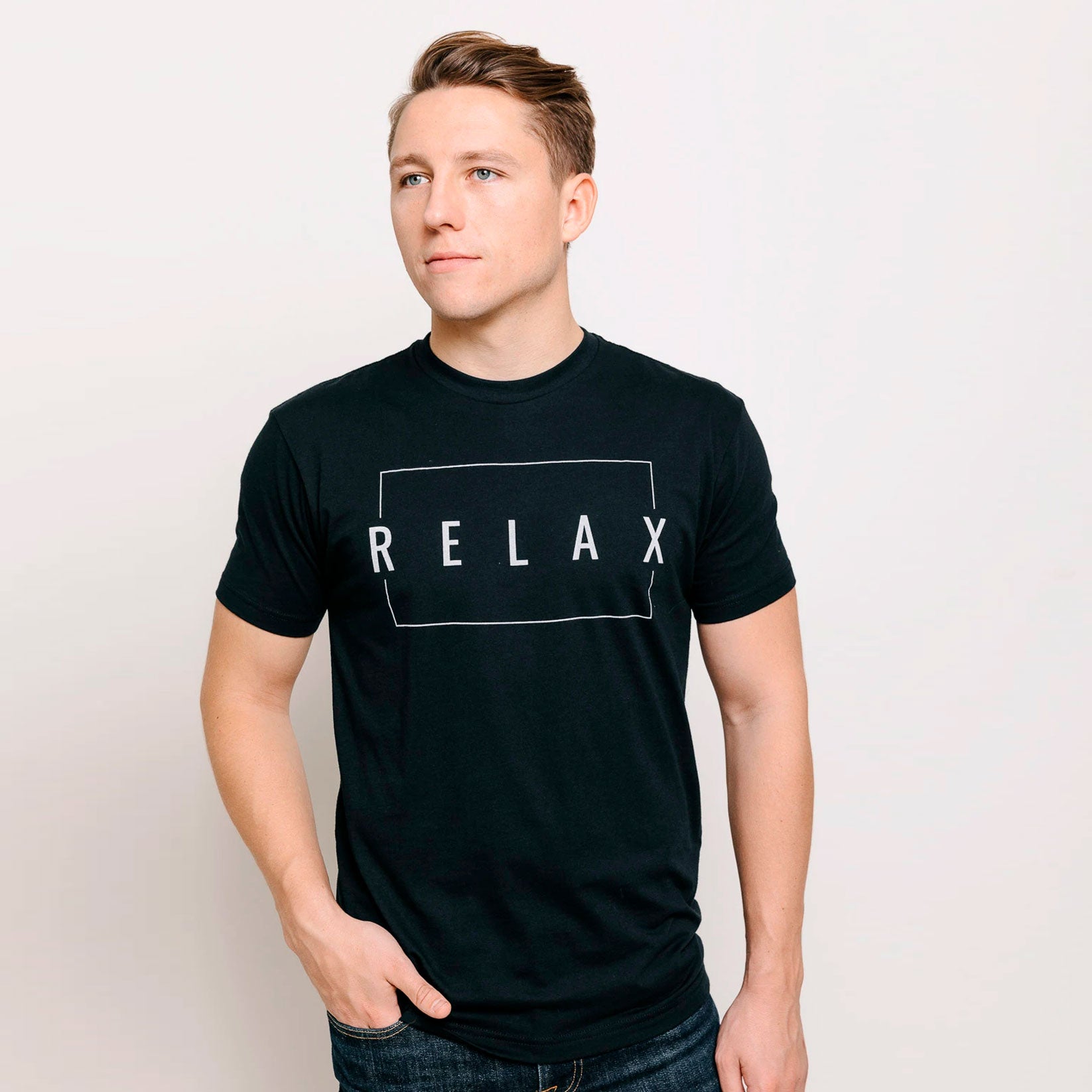 Relax Unisex T-Shirt - Vintage Black | Lucky Owl