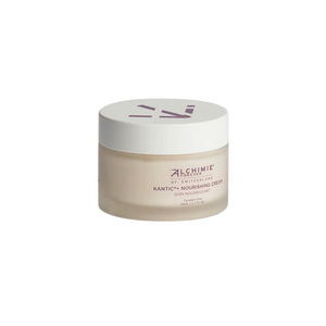 Jar of Kantic® + Nourishing Cream | Alchimie Forever with a white lid and light beige cream inside, displayed on a white background for skincare and body care.
