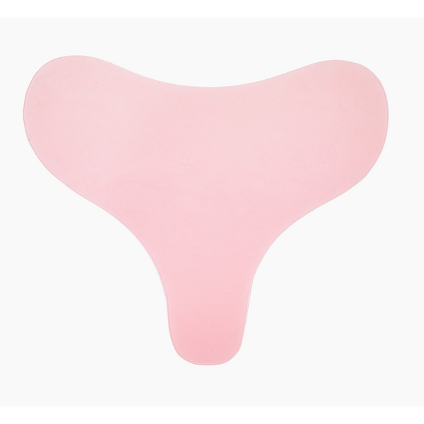 Soft pink chest pad designed for skin hydration and comfort, part of Hydrating Reusable Chest Pad | Dreambox Beauty skincare and body care essentials.