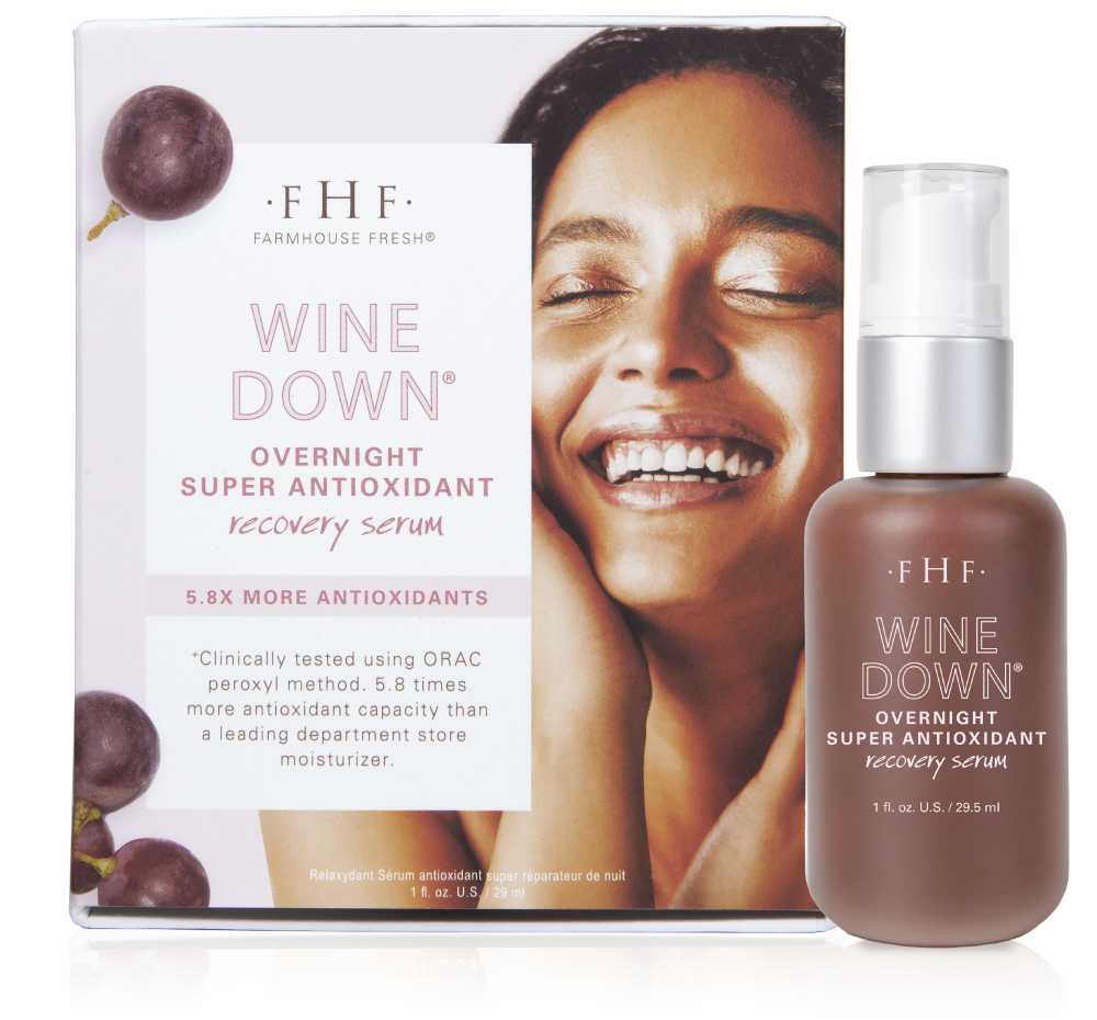 Wine Down® Overnight Super Antioxidant Recovery Serum | Farmhouse Fresh