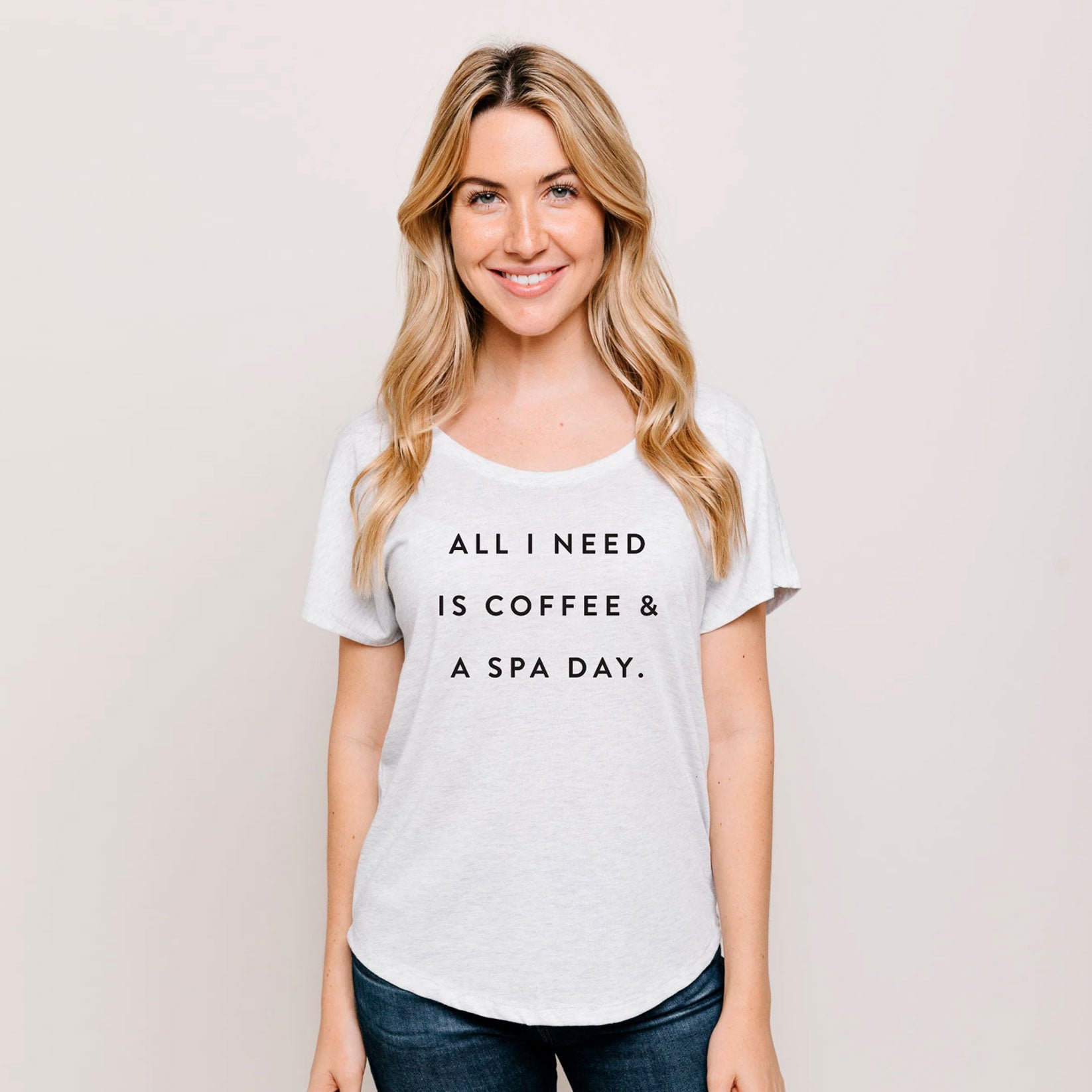 Coffee & A Spa Day Women's T-Shirt | Lucky Owl