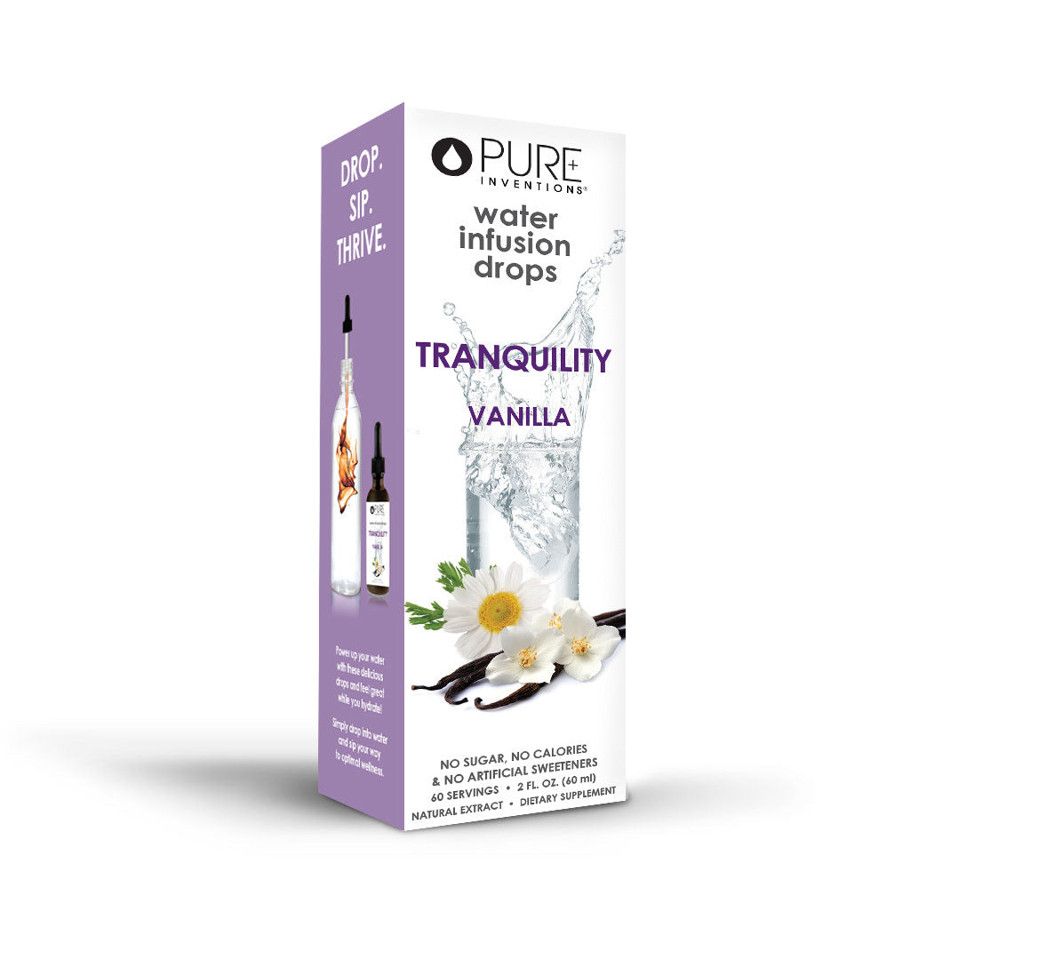 Tranquility Vanilla Water Infusion Drops | Pure Inventions