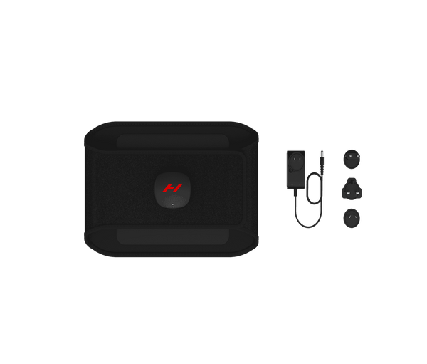 Venom 2 Back | Hyperice device with adjustable strap and included charger and interchangeable attachments for targeted recovery and body care wellness.